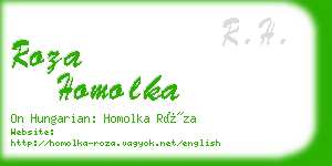 roza homolka business card